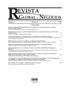 Revista Global de Negocios - The Institute for Business and Finance
