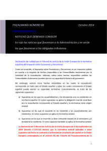 FISCALMANÍA NÚMERO 60 Octubre 2014 www.fiscalmania.es