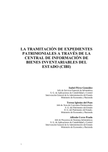 LA TRAMITACIÓN DE EXPEDIENTES PATRIMONIALES A TRAVÉS