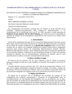 por medio de la cual se flexibiliza la jornada de trabajo de