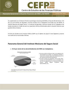 Panorama General del Instituto Mexicano del Seguro Social