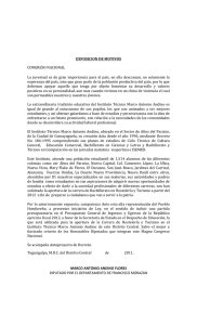 exposicion de motivos del inst. marco antonio andino 2011