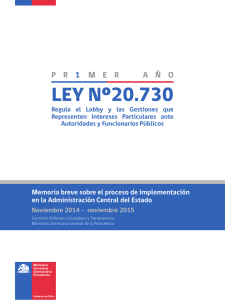 Memoria Lobby - Comisión Defensora Ciudadana y Transparencia