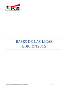 Reglamento Base de las Ligas de Béisbol Cántabra.
