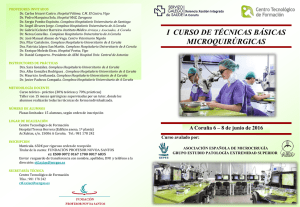 Diapositiva 1 - Asociación Española de Microcirugia (AEM)