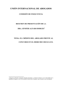Comision de Insolvencia - Dra Alfaro (ALS Abogados - Uruguay