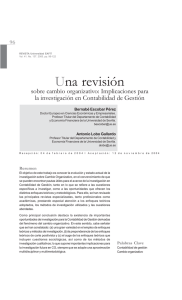 Una revisi&oacute;n sobre cambio organizativo