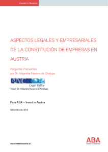 aspectos legales y empresariales de la constitución de empresas en
