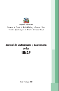 Manual de Sectorización / Zonificación de las