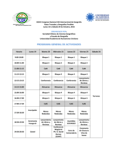 programa 2015 - Sociedad Chilena de Ciencias Geográficas