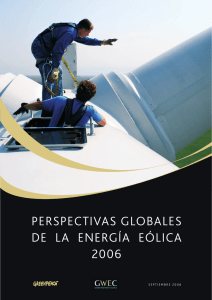 PERSPECTIVAS GLOBALES DE LA ENERGÍA EÓLICA 2006