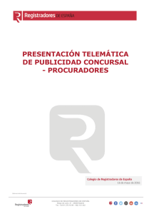 Manual Presentación Telemática – Procuradores
