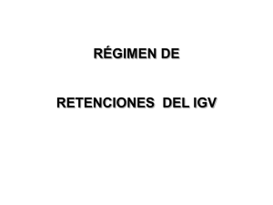 El Régimen de Retenciones del IGV