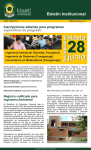 Boletín 23 - Universidad de Cundinamarca