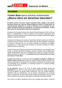 Dossier Despido Triodos Bank - Comfia-CCOO