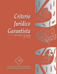 Revista Criterio Jurídico Garantista No. 1