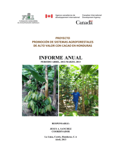 informe anual - Fundación Hondureña de Investigación Agrícola