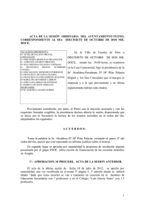 Acta Pleno ordinario 17 Octubre 2012