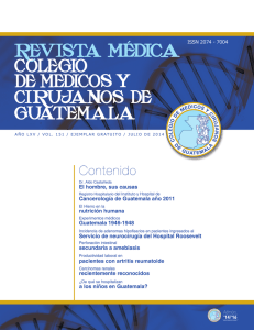 revista: vol. 151 - Colegio de Médicos y Cirujanos de Guatemala