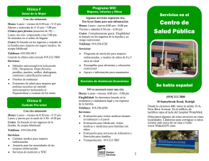 Clinic Services brochure