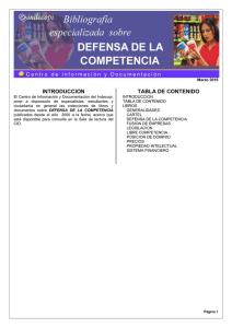INTRODUCCION TABLA DE CONTENIDO