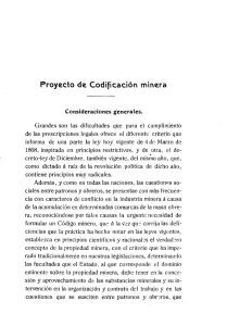 Proyecto de codificación minera