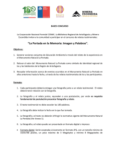 &ldquo;La Portada en la Memoria: Imagen y Palabras&rdquo;.