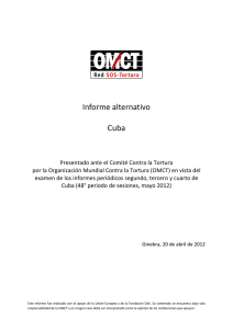 Informe alternativo_OMCT_Cuba