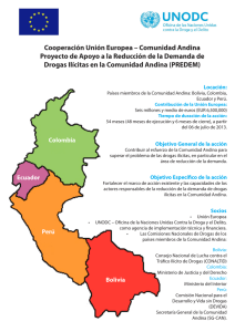 Cooperación Unión Europea – Comunidad Andina Proyecto de