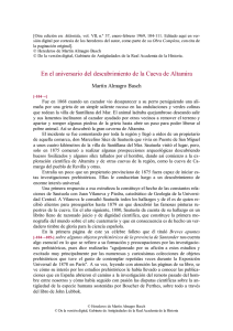 pdf En el aniversario del descubrimiento de la Cueva de Altamira