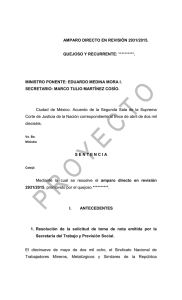 ADR 2931/2015 - Suprema Corte de Justicia de la Nación