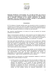 1 Resolución 2014R-421-14 del Ararteko, de 17 de julio de 2014