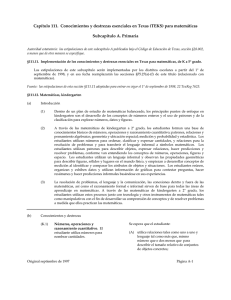 Capítulo 111. Conocimientos y destrezas esenciales en Texas (TEKS)