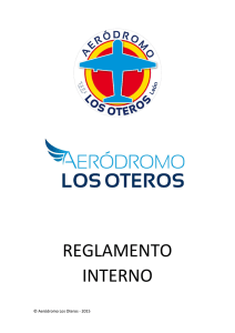 reglamento interno - Aeródromo Los Oteros