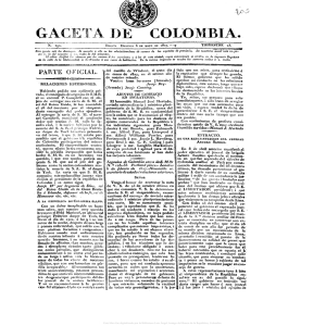 Gazeta de Colombia - Actividad Cultural del Banco de la República