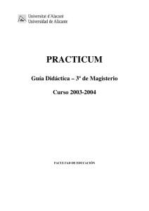 practicum - Departamento de Didáctica General y Didácticas