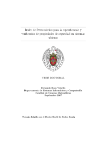 Redes de Petri m&oacute;viles para la especificaci&oacute;n y verificaci&oacute;n de