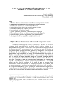 Mediacion, arbitraje y reforma negociacion colectiva 2011