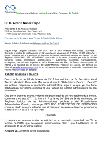Sr. D. Alberto Núñez Feijoo - Xornal de Galicia para el Mundo