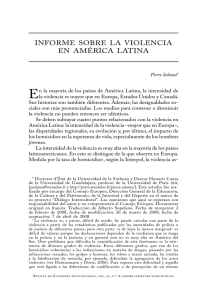 informe sobre la violencia en américa latina
