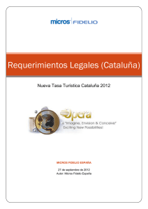 Requerimientos Legales (Cataluña) - MICROS