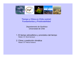 Tiempo y Clima en Chile central
