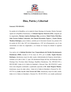 tribunal superior electoral - Observatorio Político Dominicano