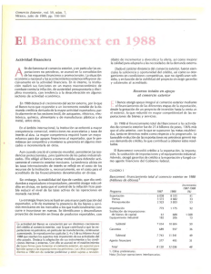 El Bancomext en 1988 - revista de comercio exterior