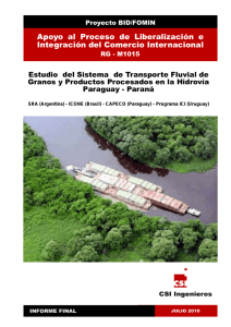 Estudio del Sistema de Transporte Fluvial de Granos y Productos
