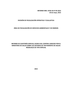 INFORME NRO. DFOE-AE-IF-05-2015 26 de mayo, 2015 DIVISIÓN