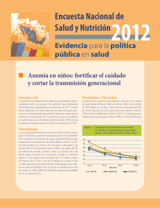 Anemia en niños - Encuesta Nacional de Salud y Nutrición 2012