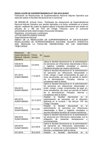 RESOLUCIÓN DE SUPERINTENDENCIA Nº 200-2016