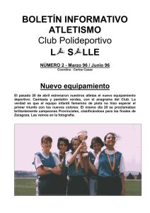 Boletín nº 2 - Atletismo La Salle (Teruel)