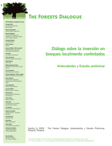 Dialogo sobre la Inversion en Bosques Localmente Controlados